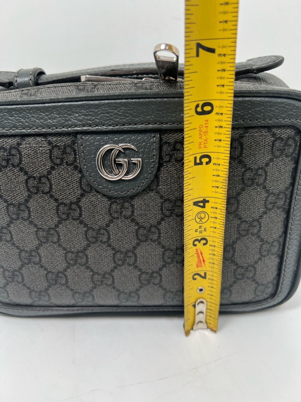 Gucci Ophidia Zip Around Camera Crossbody Bag GG Coated Canvas Small - Picture 14 of 16